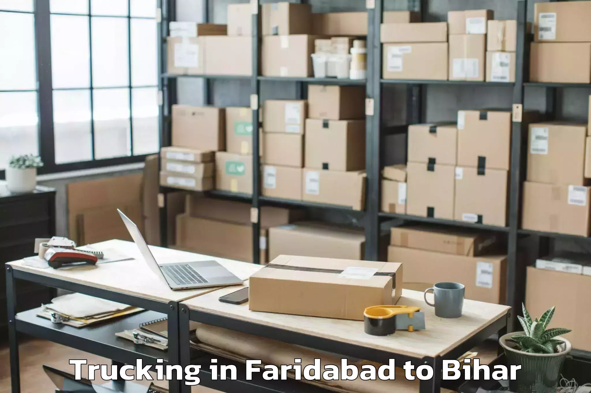 Hassle-Free Faridabad to Lauria Nandangarh Trucking